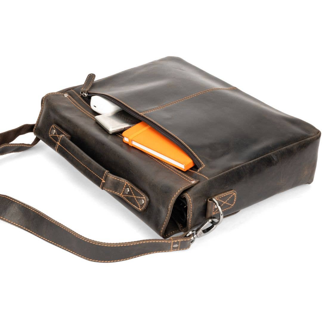 Leather Laptop Bag Portland - Brown GW196653BRN