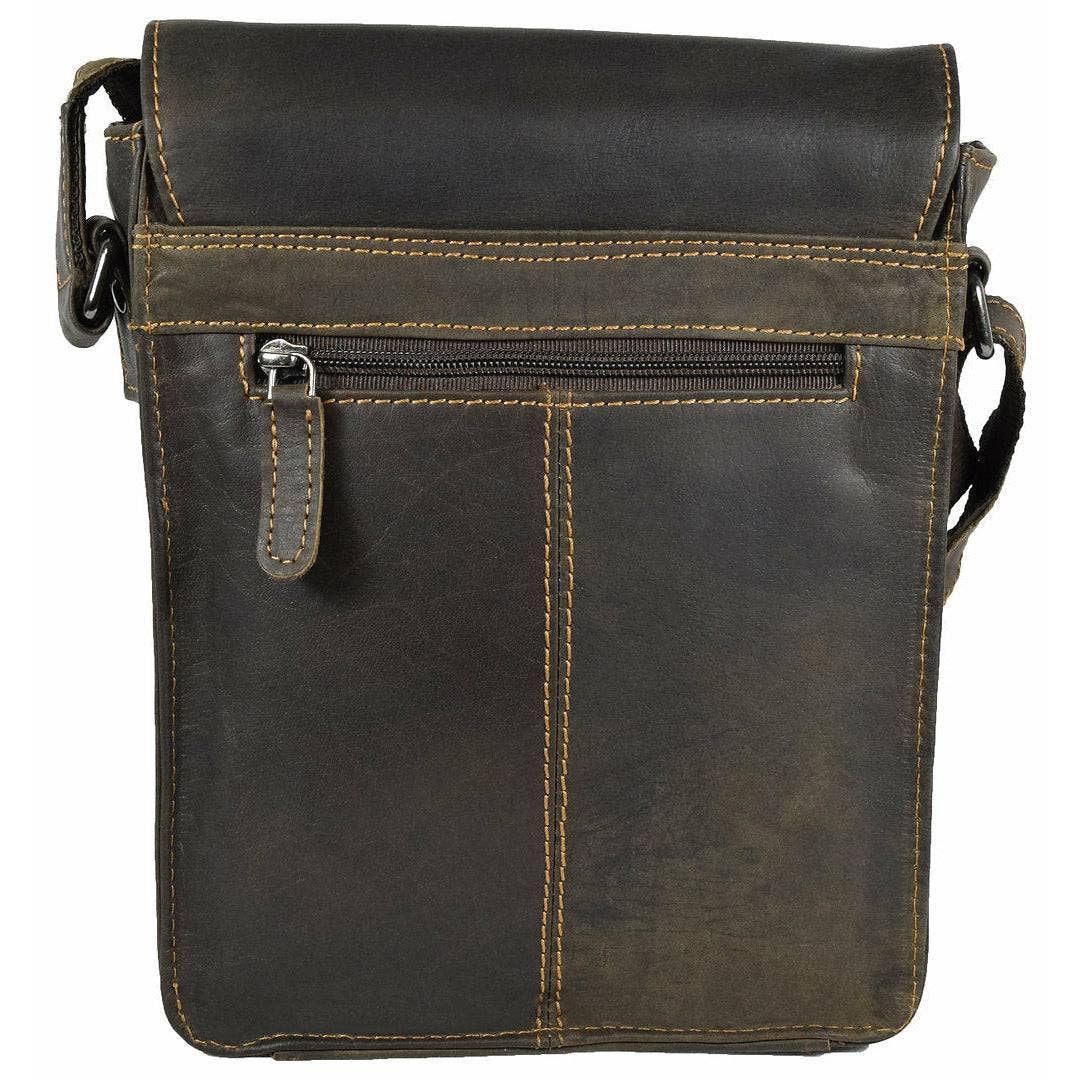 Greenwood Leather AU - Leather Shoulder Bag Brown - Hobart GW834BRN