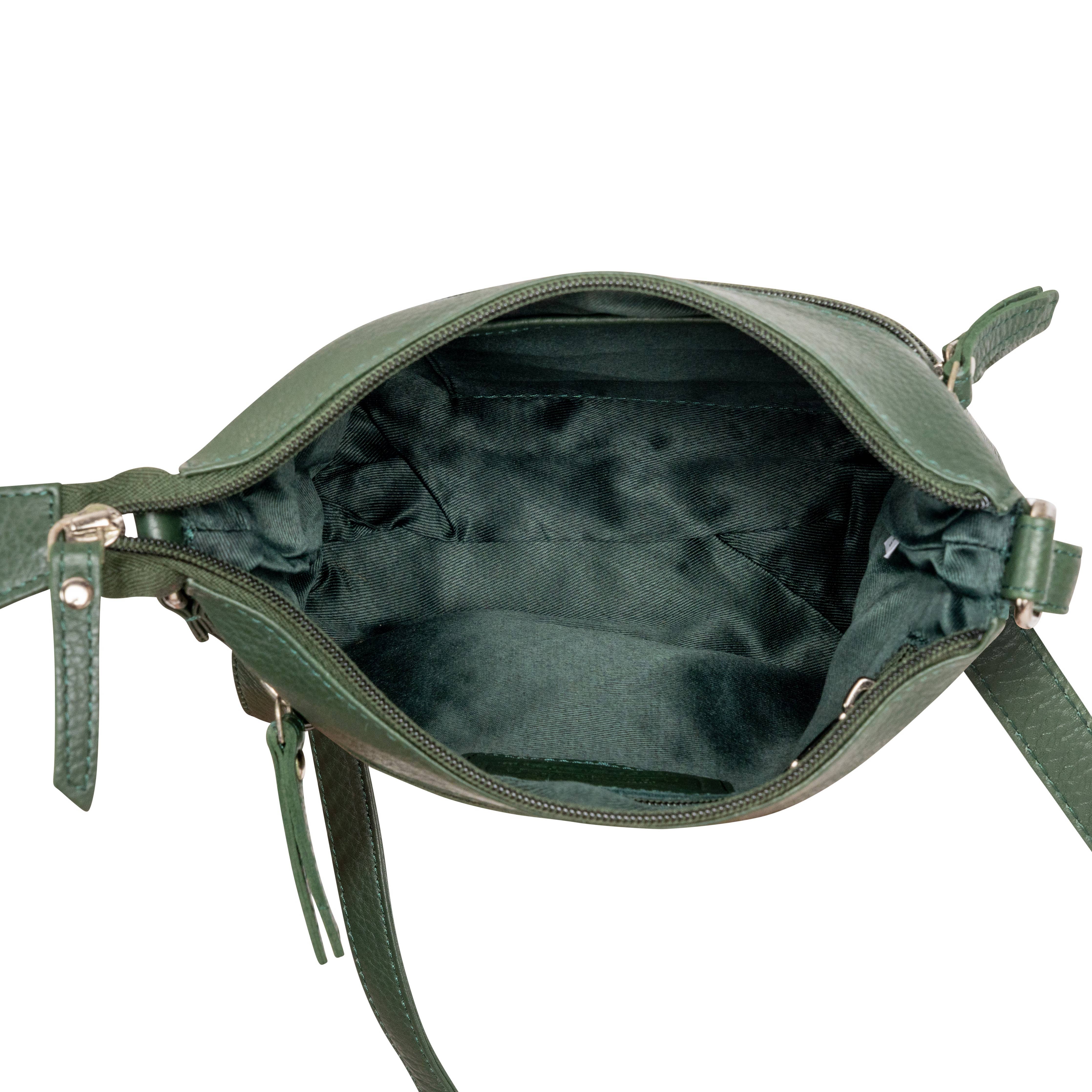 Greenwood Leather AU - Greenwood Leather Camden Crossbody Bag Sea Green