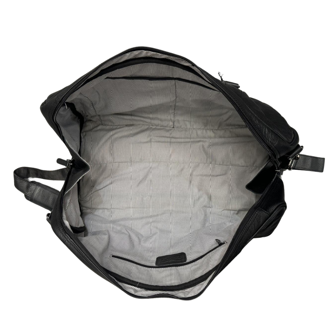Greenwood Leather AU - Leather Duffel Bag Wilson - Bllack GW12795BLK