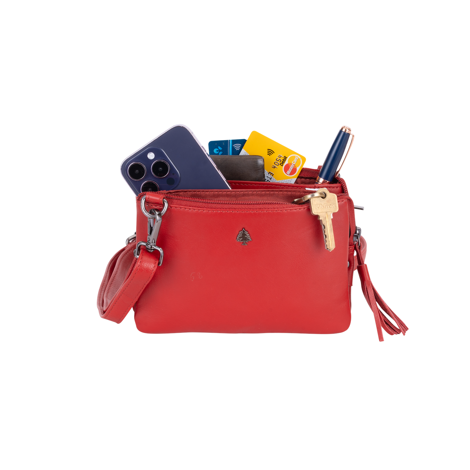 Greenwood Leather AU - Leather Shoulder Bag GW6850RED