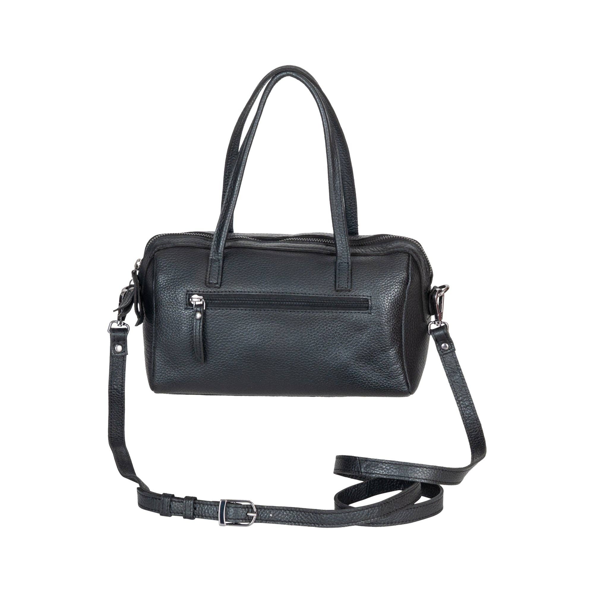 Greenwood Leather AU - Stella Noir Leather Boston Bag