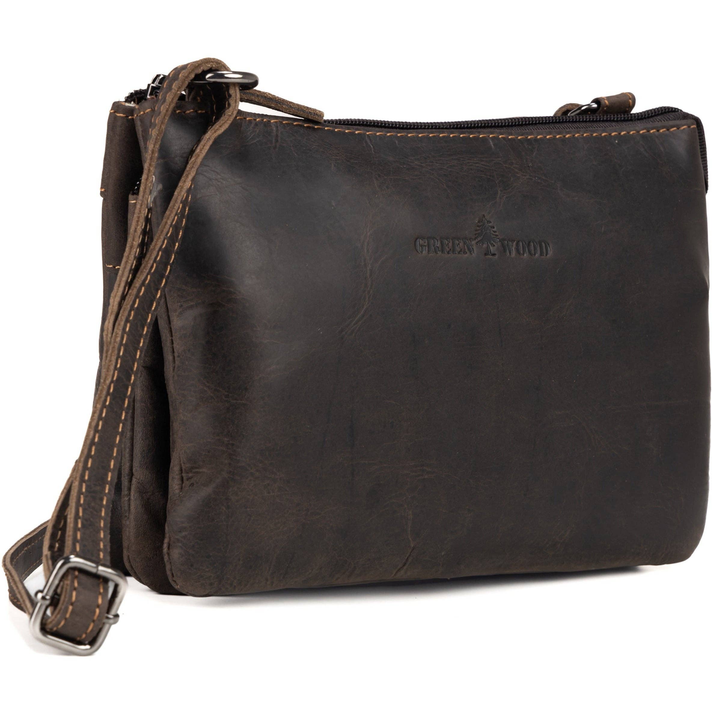 Greenwood Leather AU - Women's Shoulder Bag Hastings Brown GW658846BRN