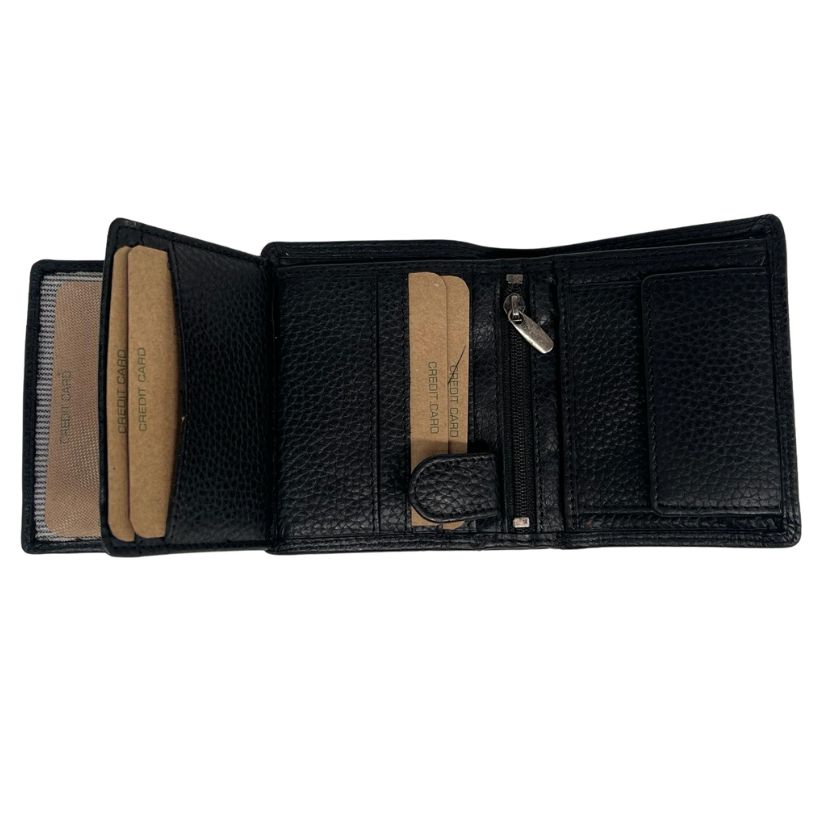 Greenwood Leather AU - Men's Leather Wallet Tyler - Black GW8115BLK