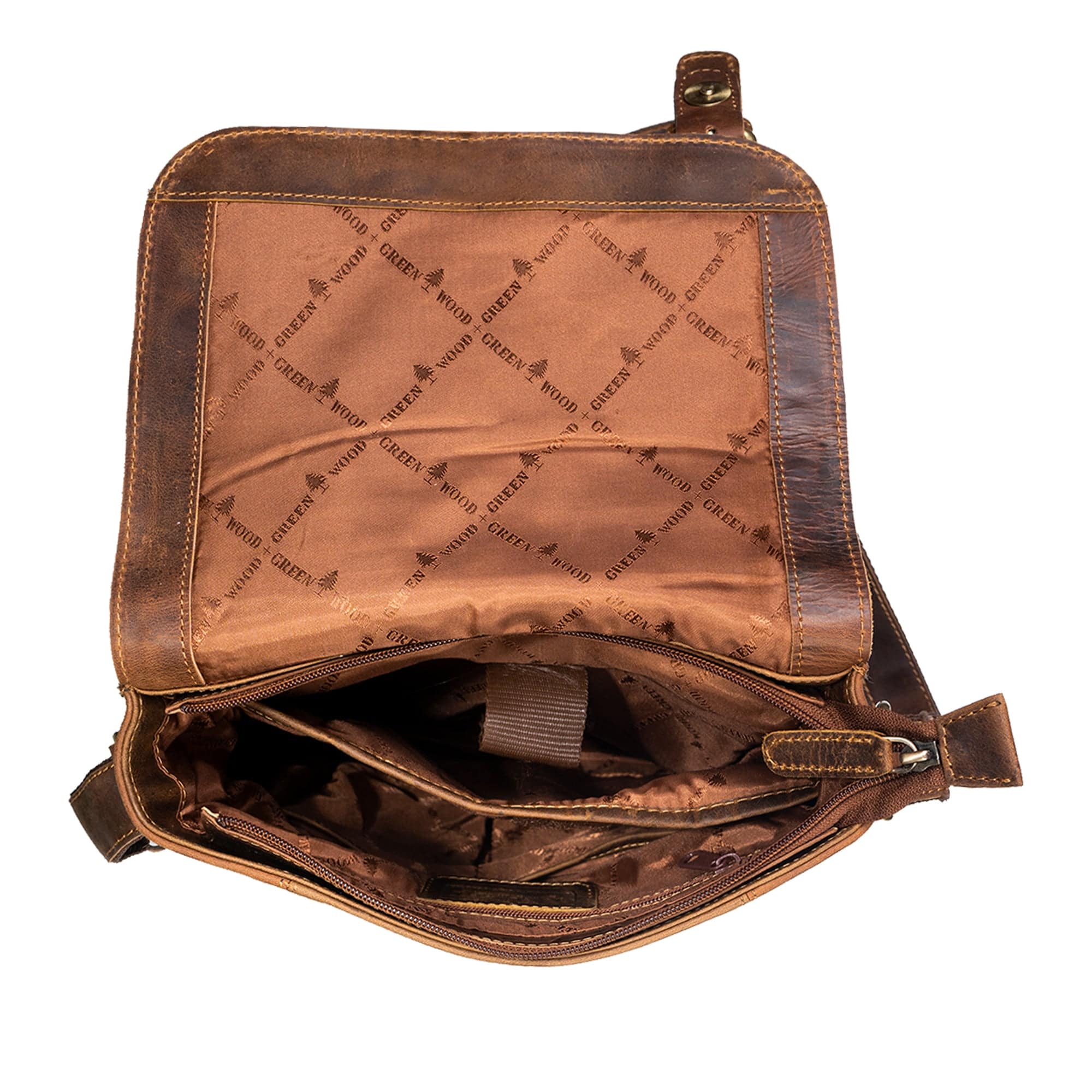 Leather Shoulder Bag Rowville - Sandel GW196650SAN