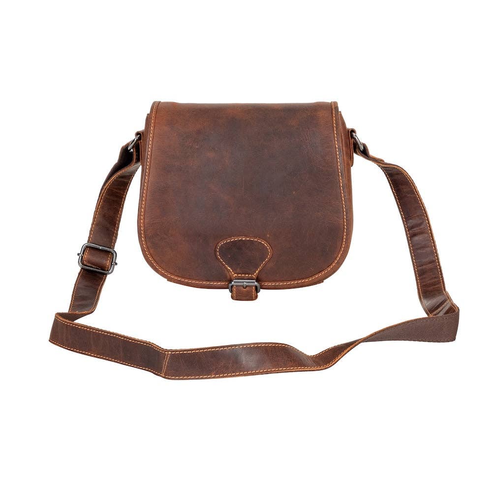 Greenwood Leather AU - Wildera Leather “Lennon” Crossbody Bag – Full-Grain Leather Shoulder Bag