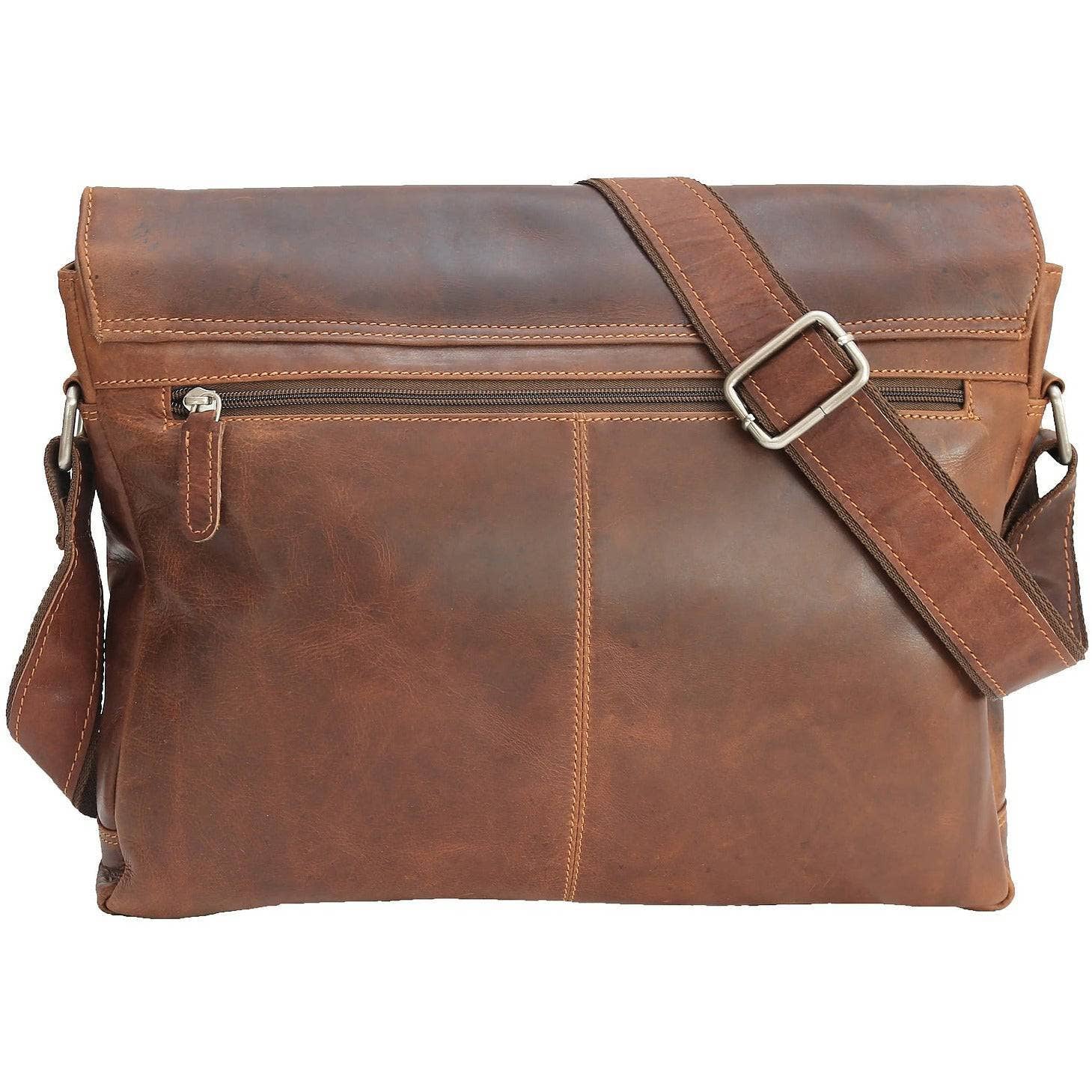 Greenwood Leather AU - Leather Shoulder Laptop Bag Sandal Gent GW117SAN