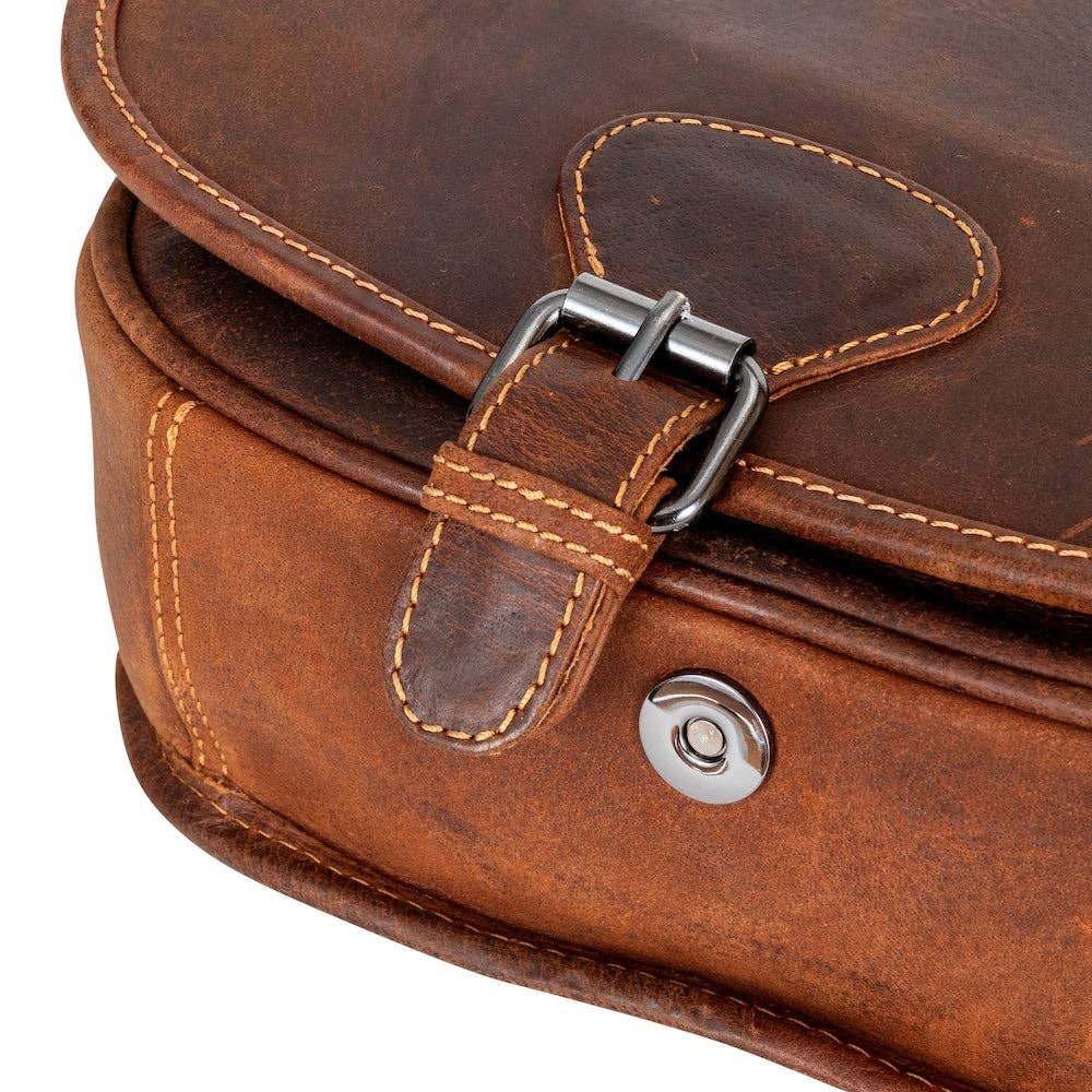 Greenwood Leather AU - Wildera Leather “Lennon” Crossbody Bag – Full-Grain Leather Shoulder Bag