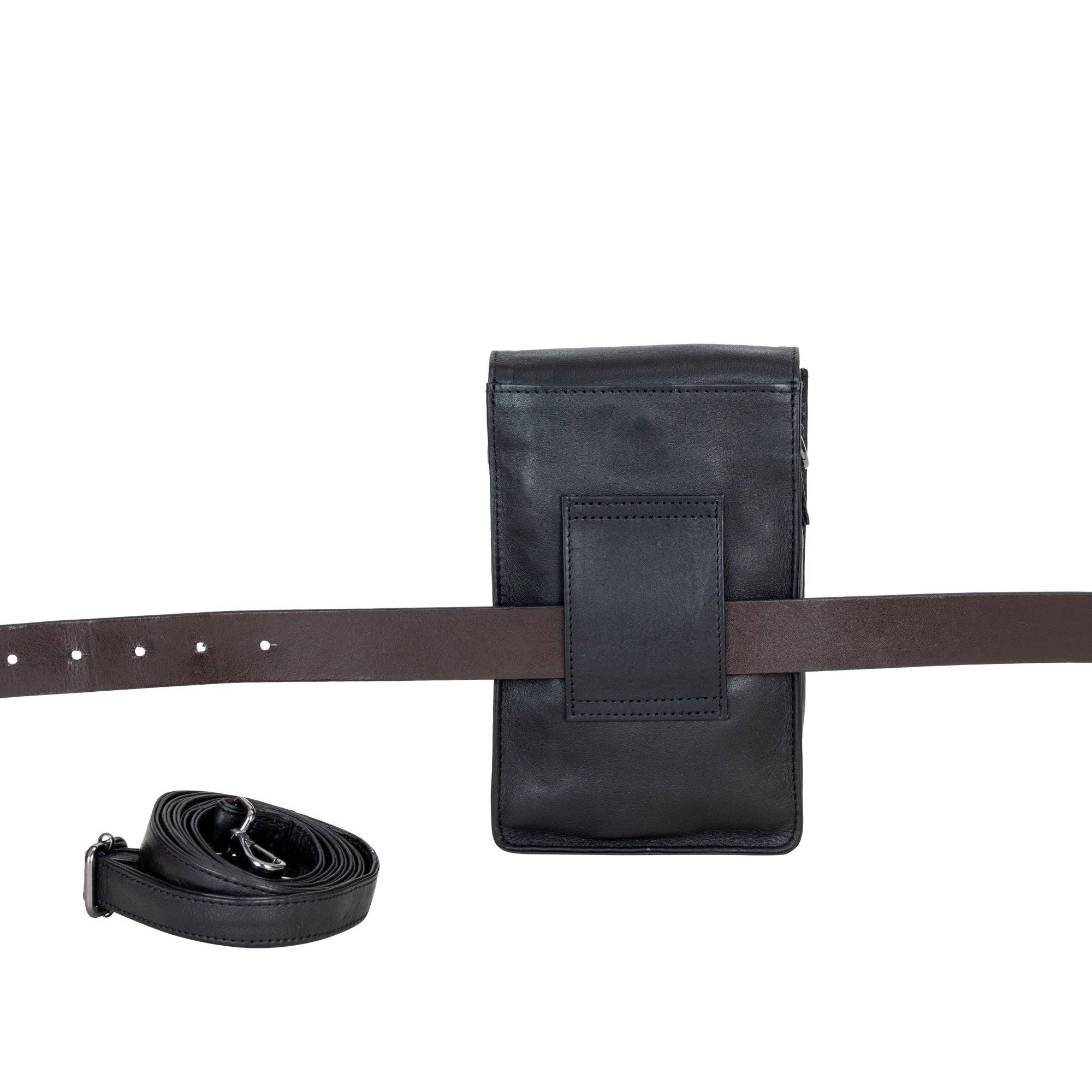 Greenwood Leather AU - Leather Shoulder Bag Ivy Black GW6840BLK