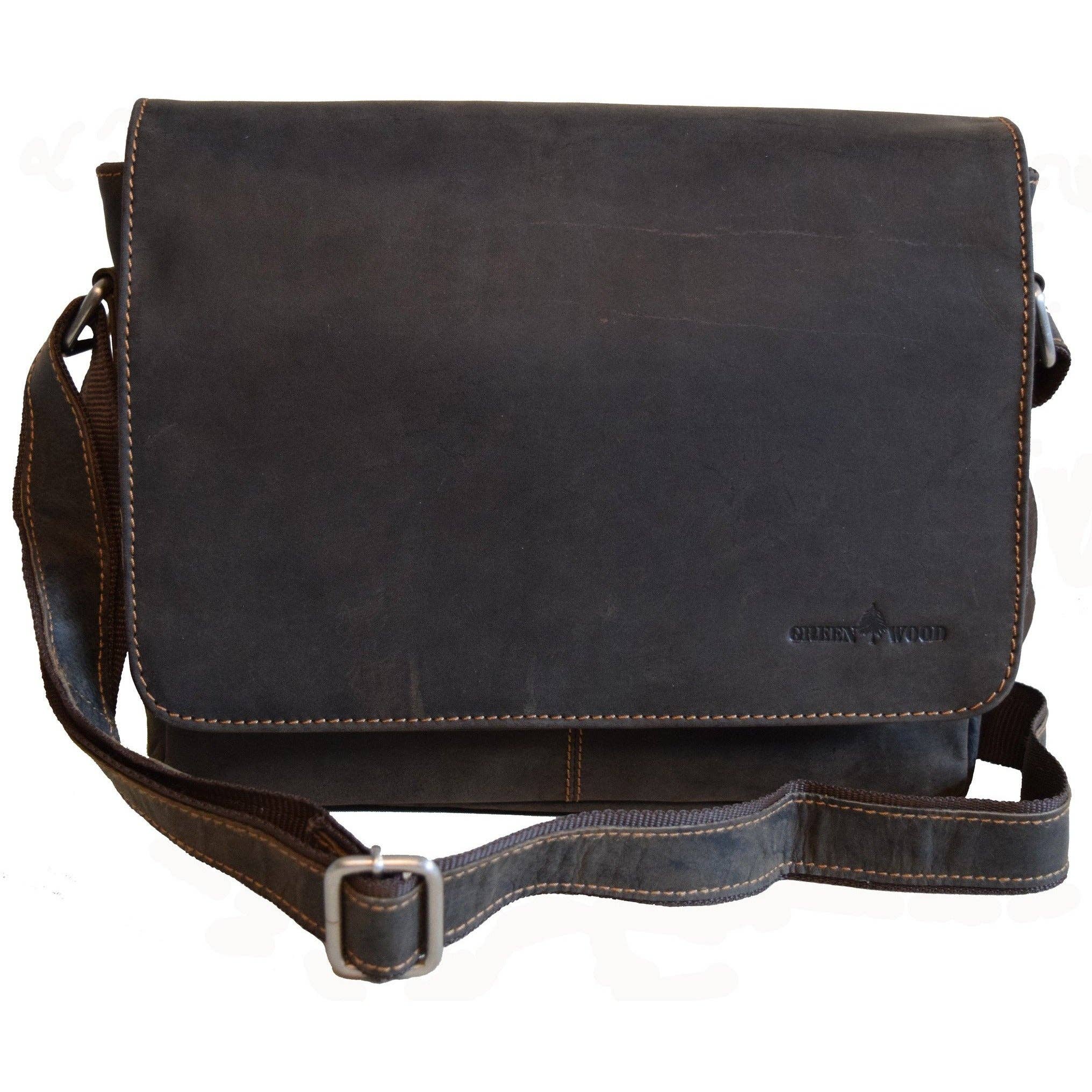 Greenwood Leather AU - Smart Messenger Steven 13" - Brown GW115BRN