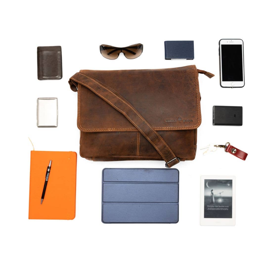Greenwood Leather AU - Smart Messenger Steven 13" - Sandal GW115SAN