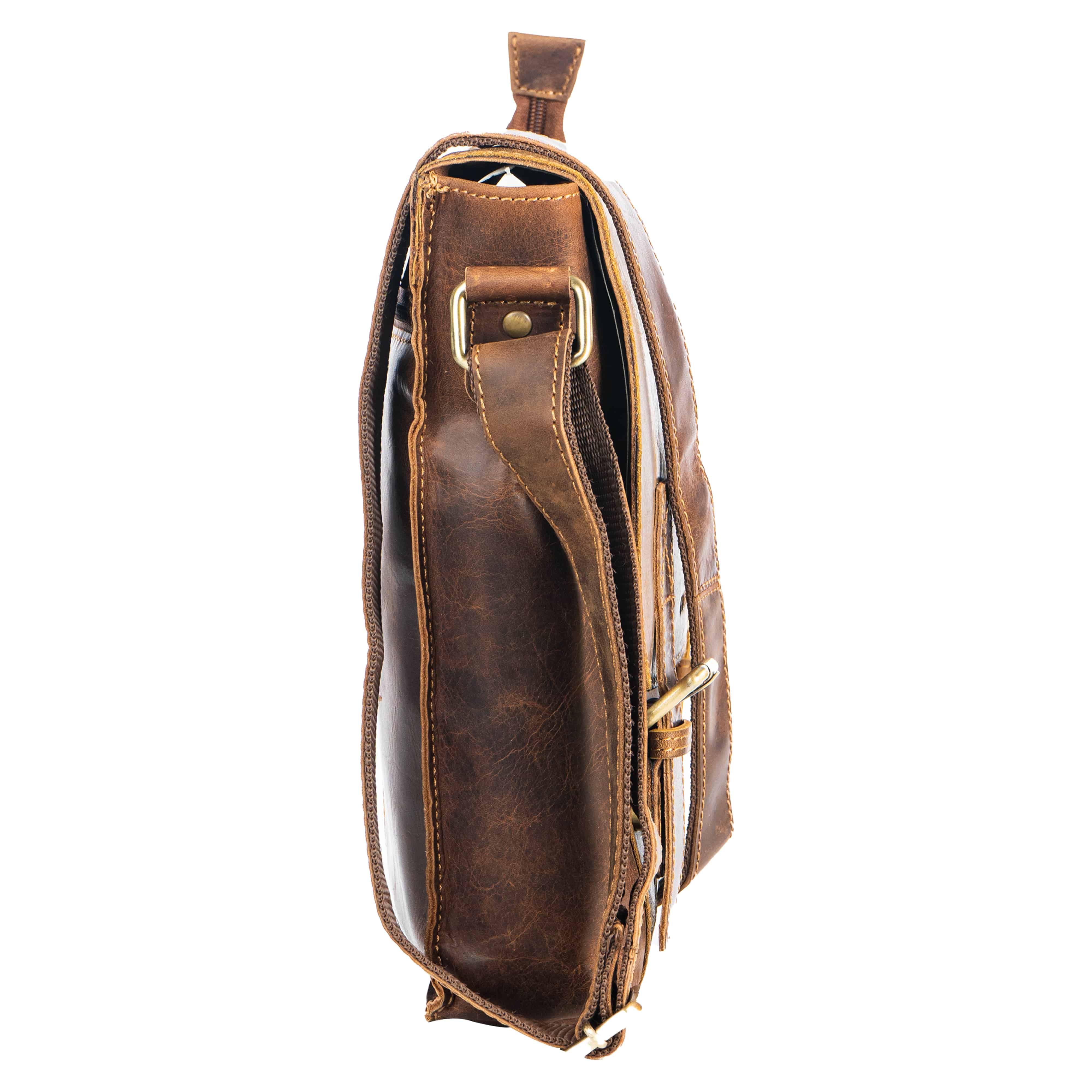 Leather Shoulder Bag Rowville - Sandel GW196650SAN