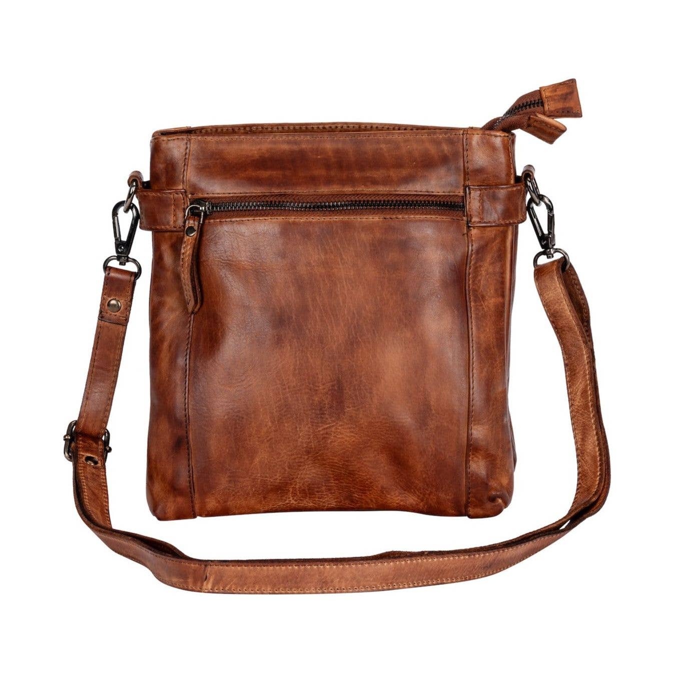 Greenwood Leather AU - Leather Shoulder Bag 'Isalie' - Cognac GW6843COG