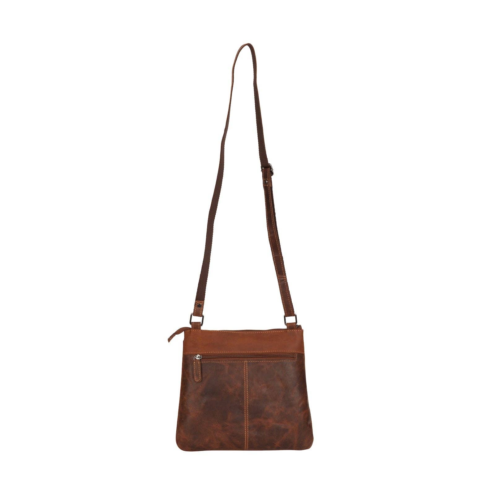Leather Shoulder Bag Rotorua - Sandal LD014SAN