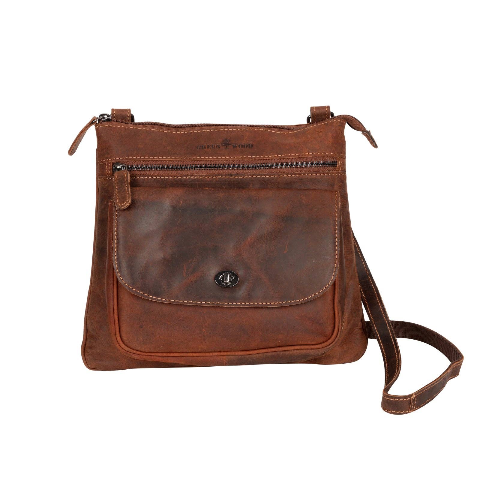 Leather Shoulder Bag Rotorua - Sandal LD014SAN