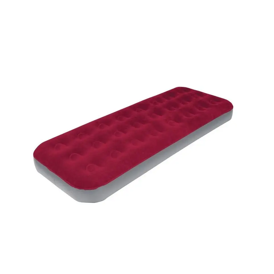 Airbed Velour Single Deluxe Comfortable All Purpose Airbed for