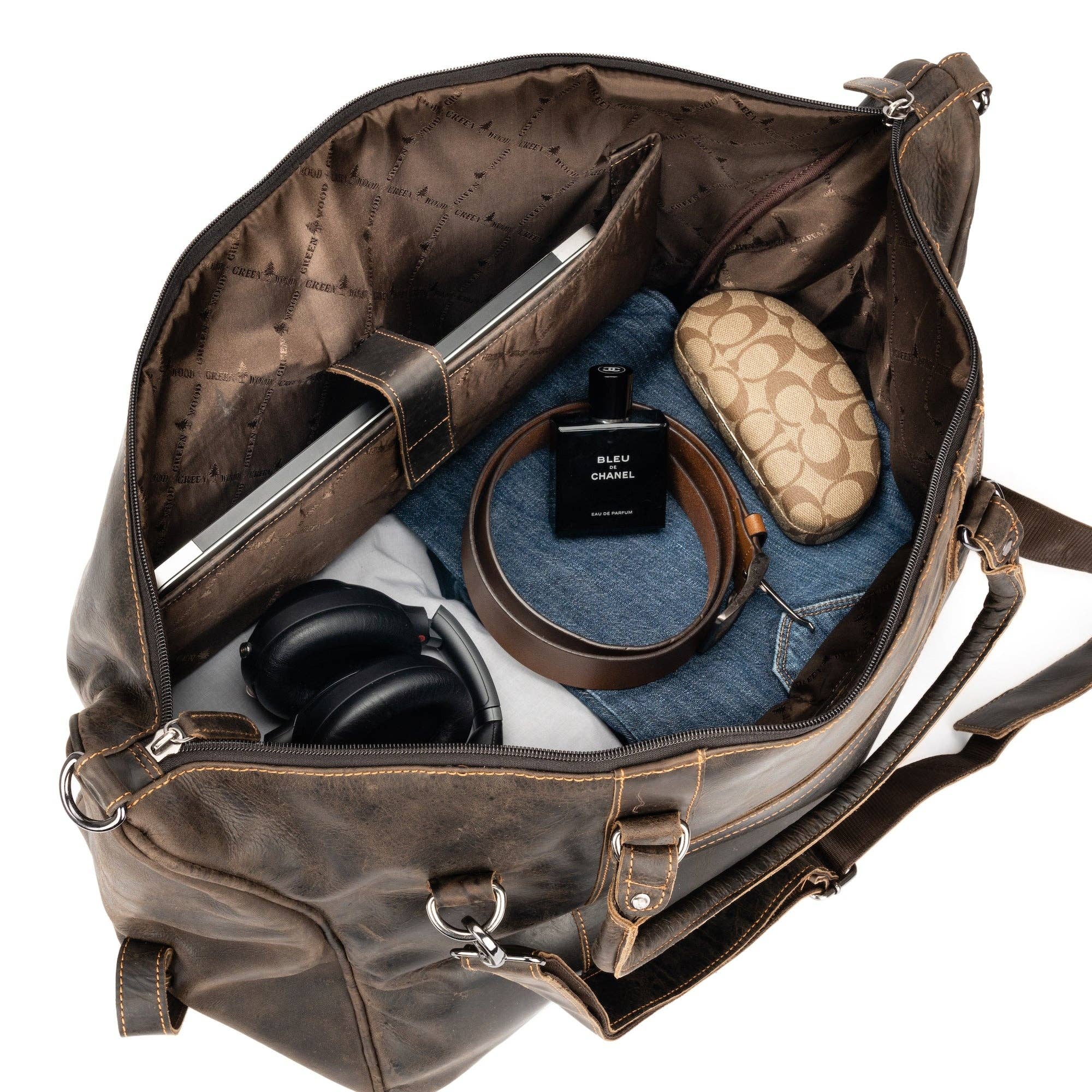 THE WEEKENDER DUFFLE BAG - BROWN GW12797BRN