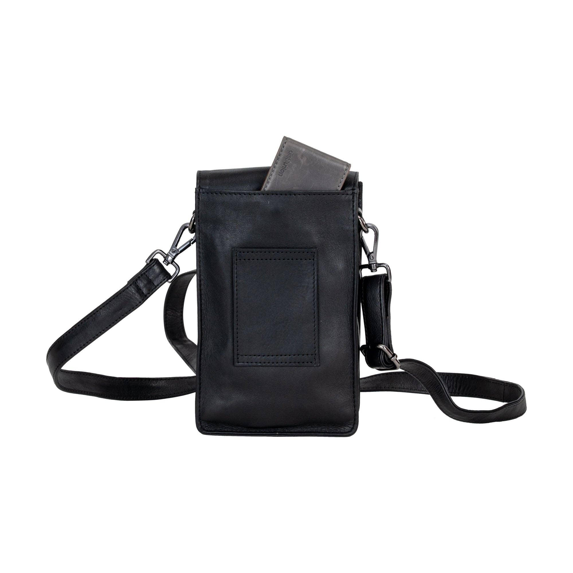 Greenwood Leather AU - Leather Shoulder Bag Ivy Black GW6840BLK