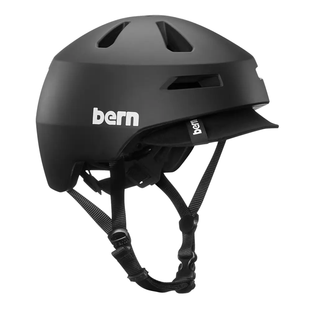 Bern Brentwood 2.0 MIPS Matte Black - Bern Helmet Brentwood 2.0 MIPS Matte Black w/ Visor - Large