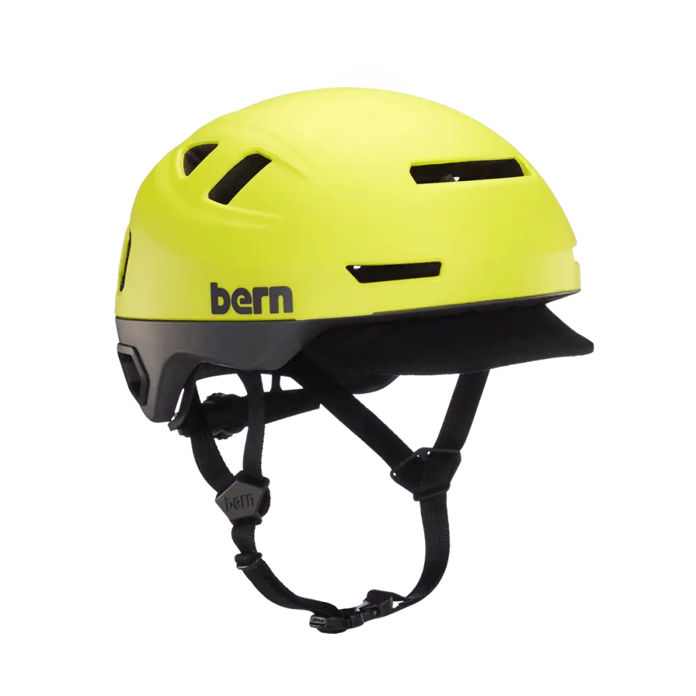 Bern Hudson MIPS Hyper Green - Bern Helmet Hudson MIPS Matte Hyper Green - Large