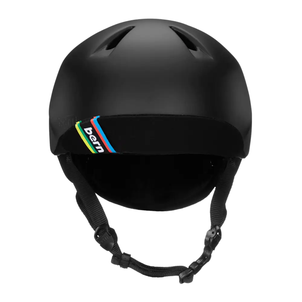 Bern Nino Matte Black Helmet with Flip Visor Premium Safety and Comfort for Kids