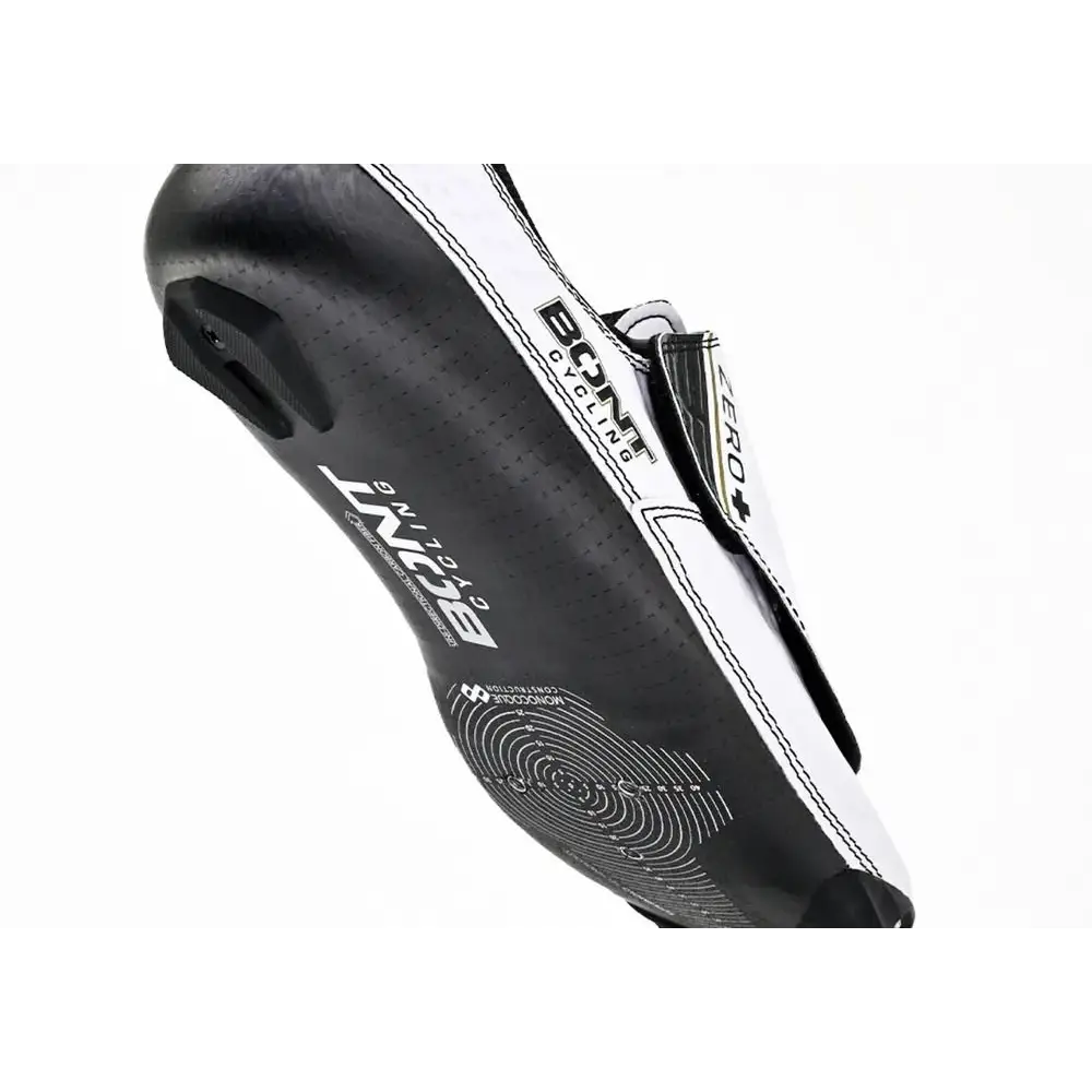 Bont Zero Track Cycling Shoes in Laced Matte White Wide Durolite Upper