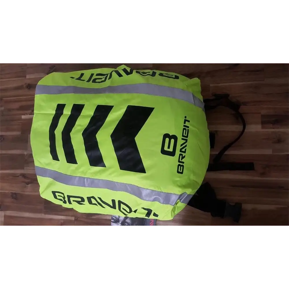 Brave Backpack Cover Hi - Vis Fluro/Reflective/Black - Brave Backpack Cover Hi - Vis Fluro/Reflective/Black