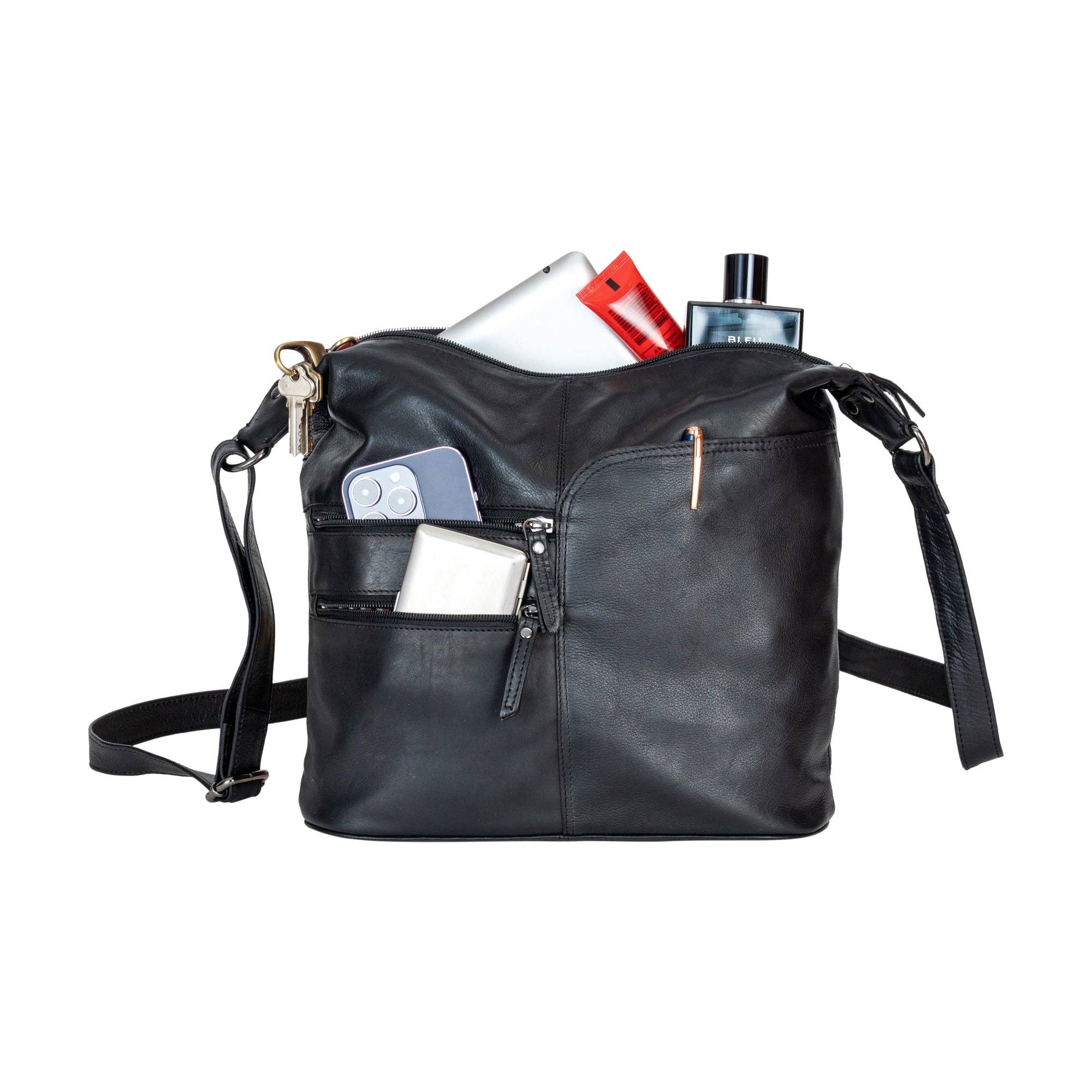 Greenwood Leather AU - Greenwood Leather Shoulder bag Bianca - Black