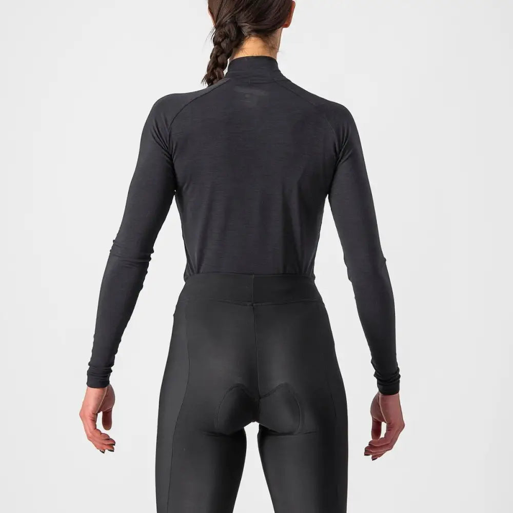 Castelli Bandito Wool LS Baselayer Women’s - Castelli Baselayer Bandito Wool W LS Black - L