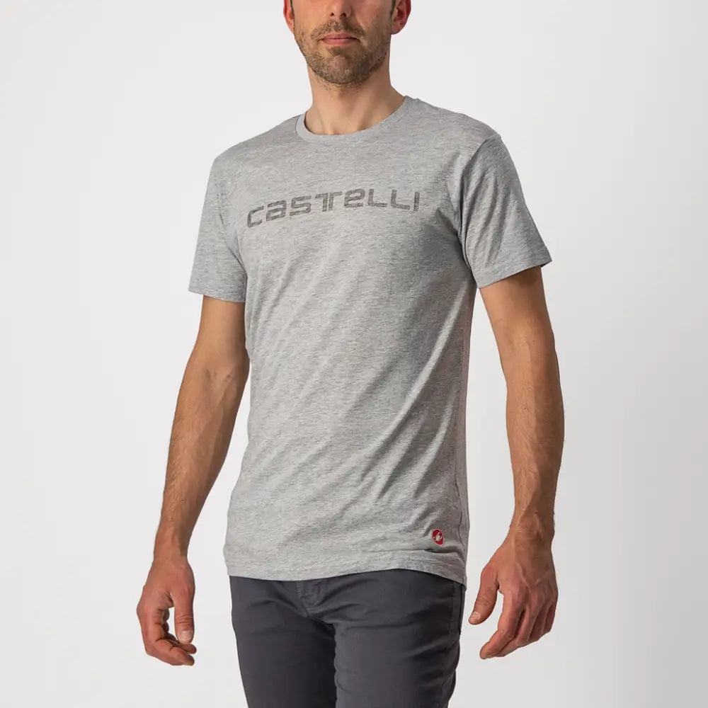Castelli Sprinter T - Shirt Men’s - Castelli T - Shirt Sprinter Melange Light Grey - 2XL