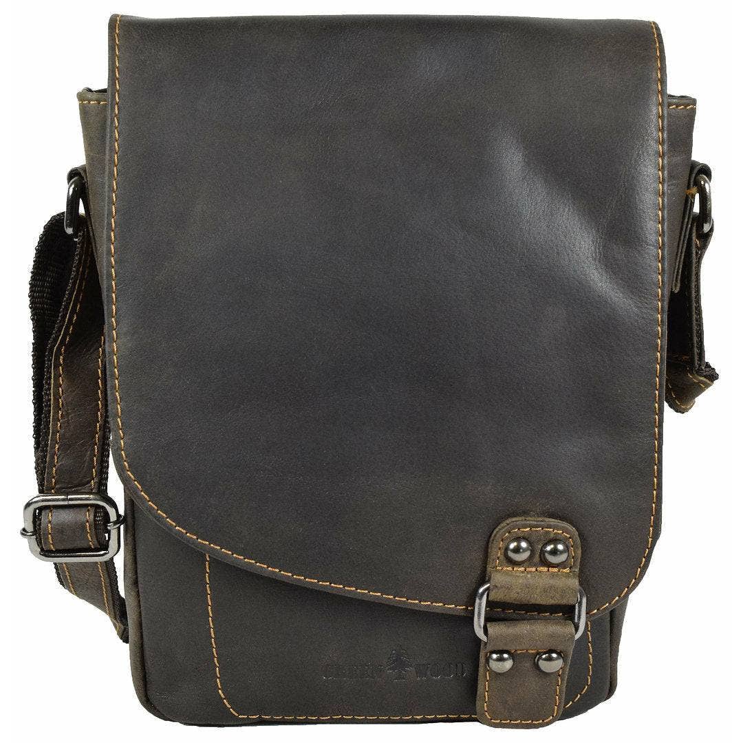 Greenwood Leather AU - Leather Shoulder Bag Brown - Hobart GW834BRN