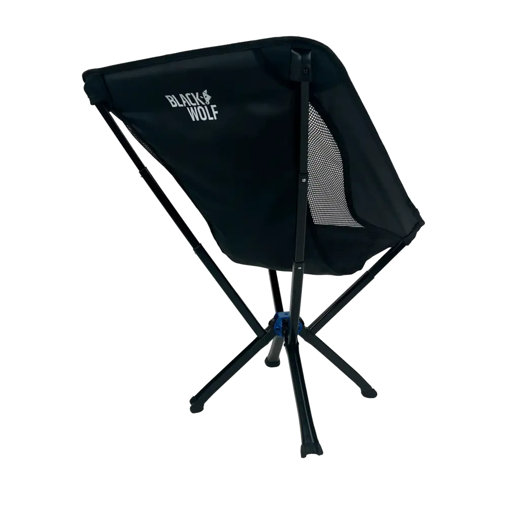 Chair Quick Fold Lightweight Jet Black BlackWolf