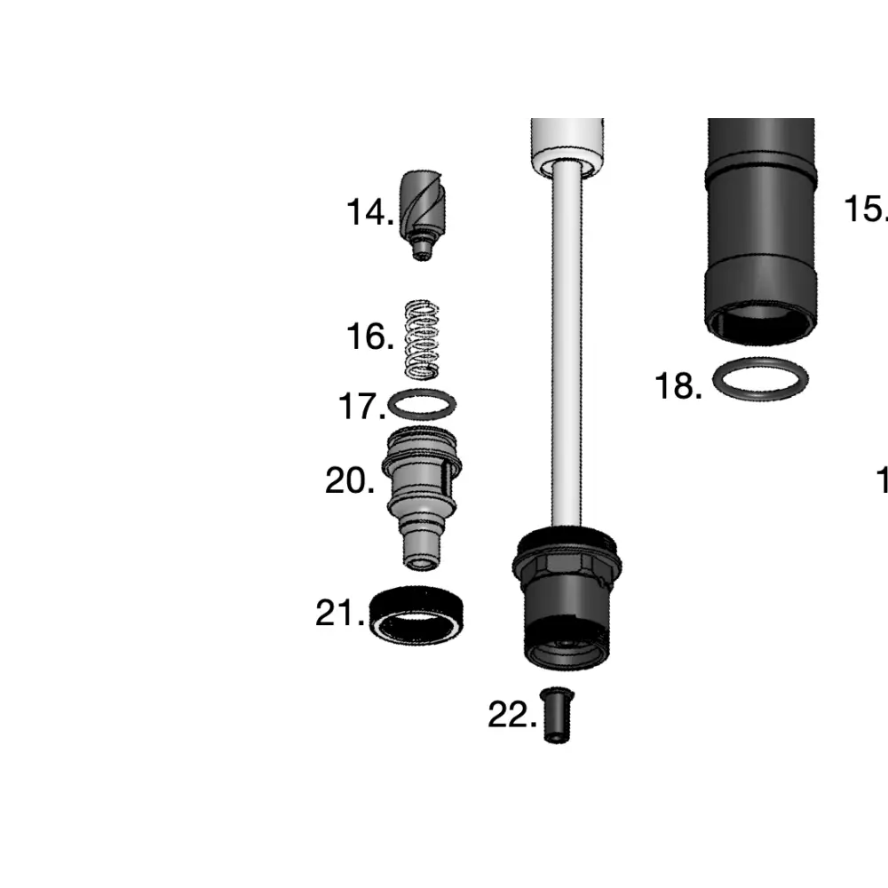 Crankbrothers Highline Actuator Parts - Crankbrothers Seatpost Highline Actuator Housing O - Ring (Part17)