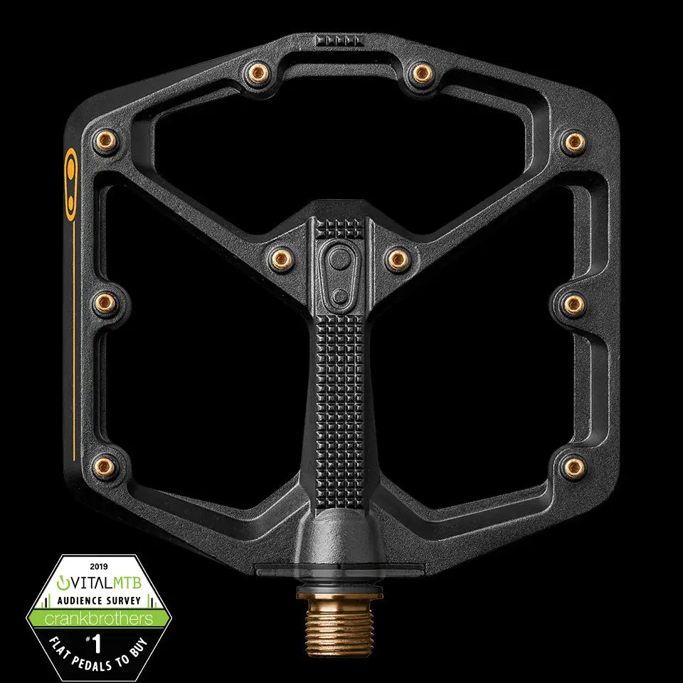 Crankbrothers Stamp 11 Large Pedals - Crankbrothers Pedal Stamp 11 Large Black/Gold