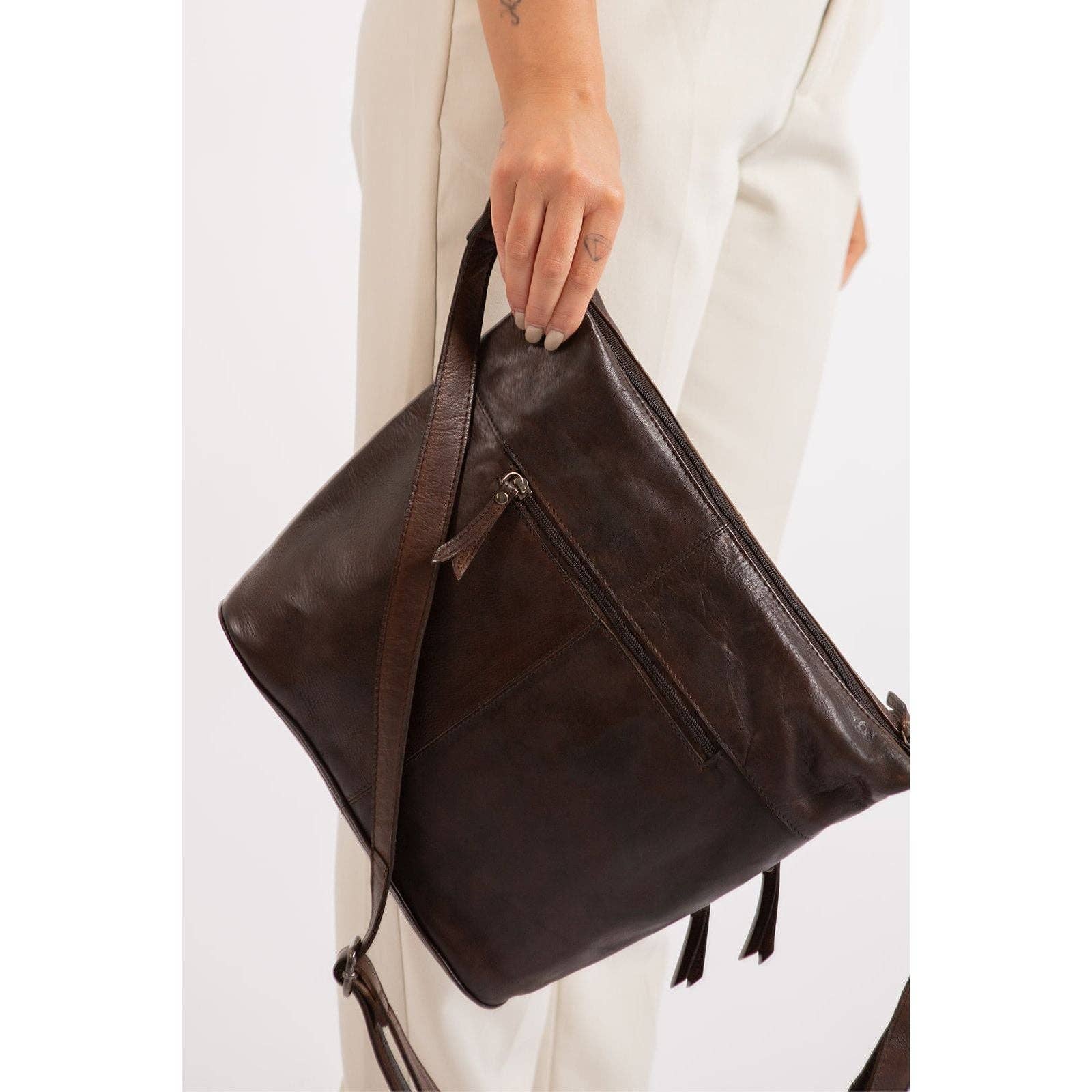 Greenwood Leather AU - Leather Shoulder bag Bianca Brown GW6847BRN