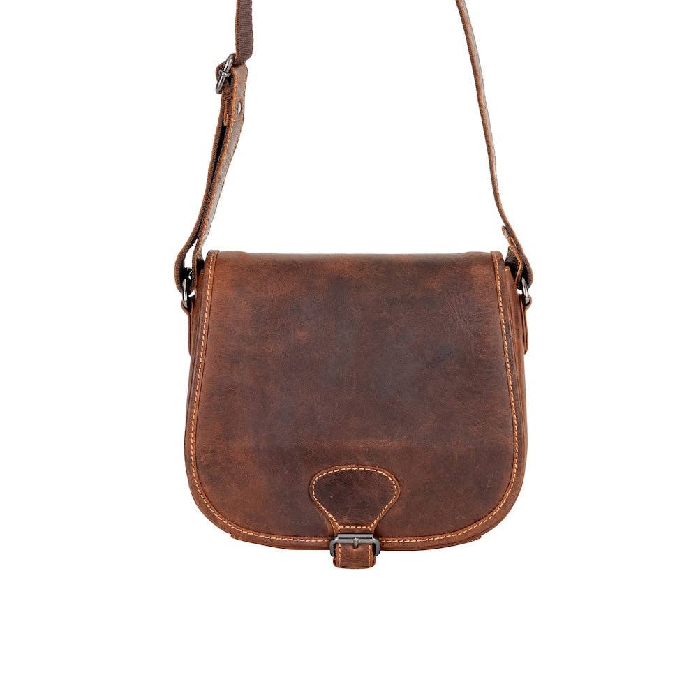 Greenwood Leather AU - Wildera Leather “Lennon” Crossbody Bag – Full-Grain Leather Shoulder Bag