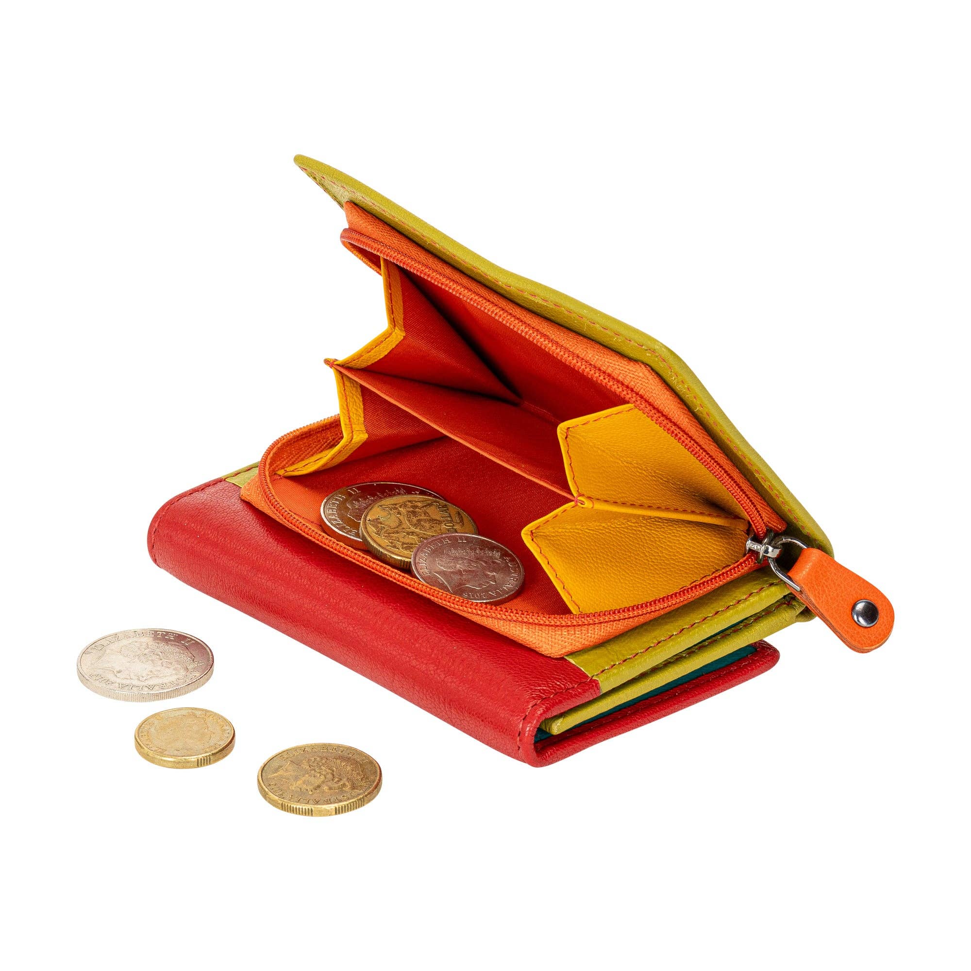 Greenwood Leather AU - Leather Small Zip Wallet Viola