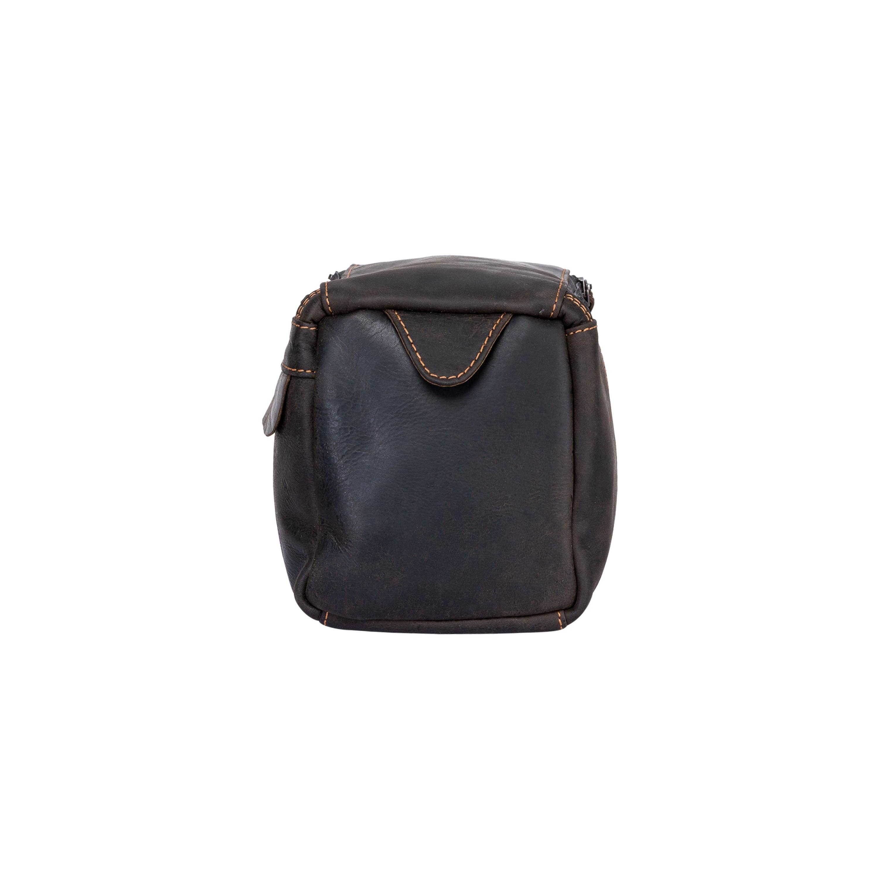 Greenwood Leather AU - Leather Travel Wash Bag Darwin Brown TB797BRN