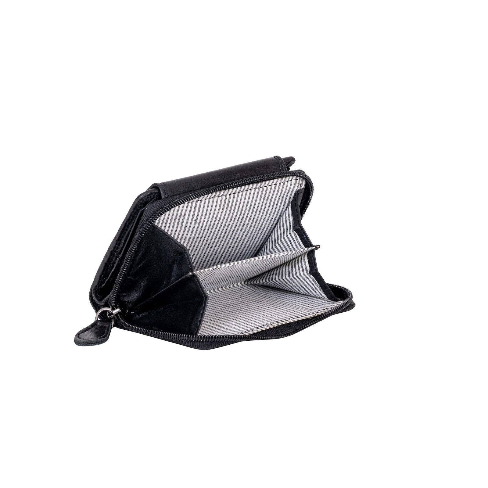 Greenwood Leather AU - Women's Leather Wallet Tina - Balck
