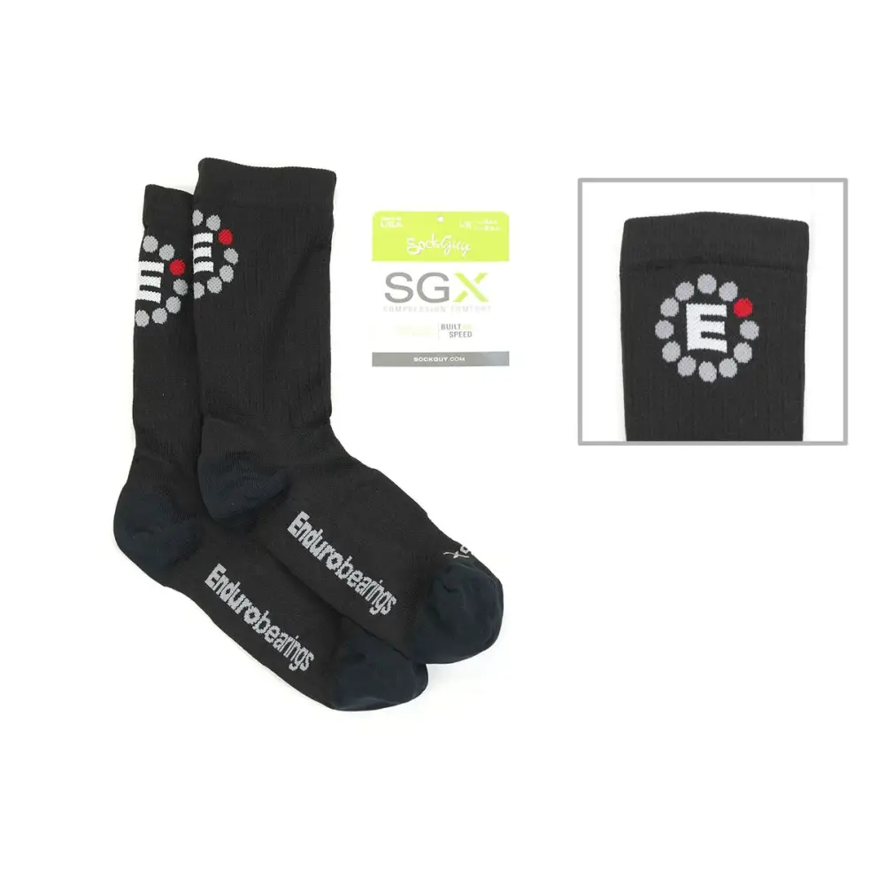 Enduro Cycling Socks - Enduro Socks Unisex Medium Length Black L/XL