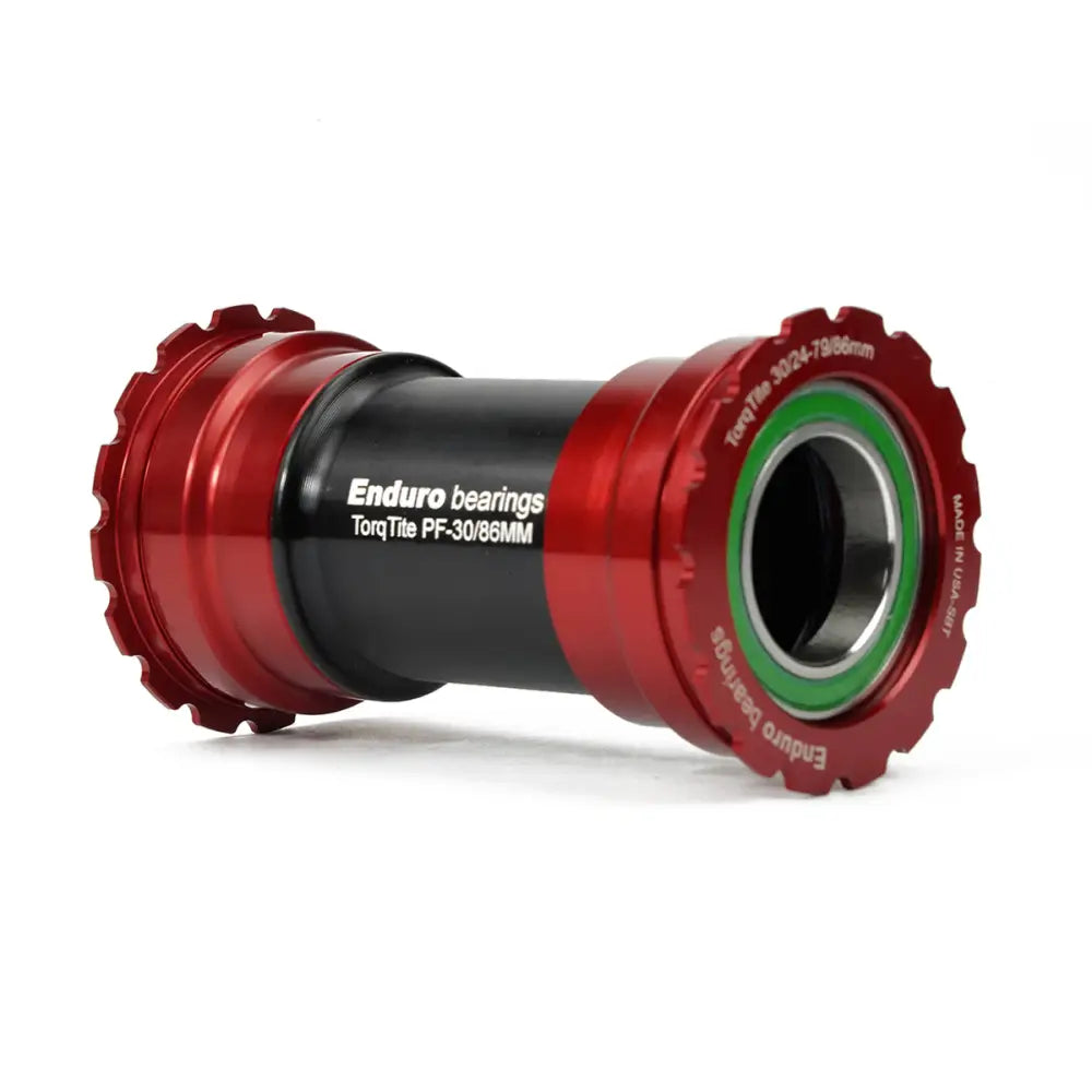 Enduro TorqTite StainlessSteel AC BB386 for 24mm - Enduro Premium Bottom Bracket BB386 to 24mm Cranks Stainless Steel