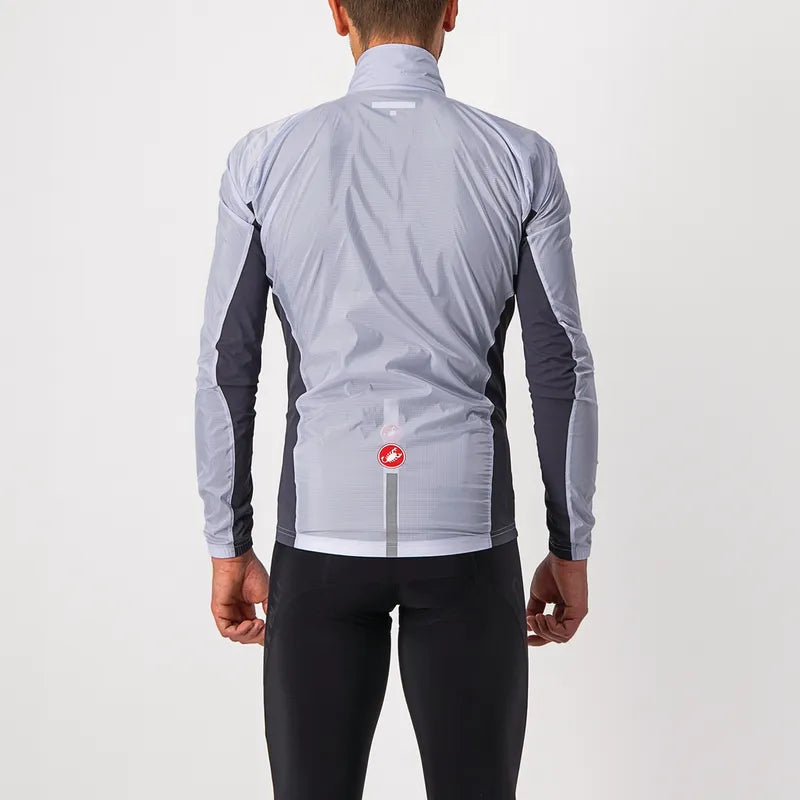 Castelli Squadra Stretch Jacket Men's Silver Gray/Dark Gray