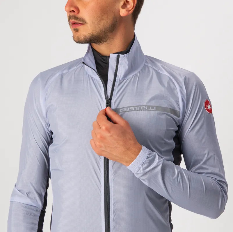 Castelli Squadra Stretch Jacket Men's Silver Gray/Dark Gray