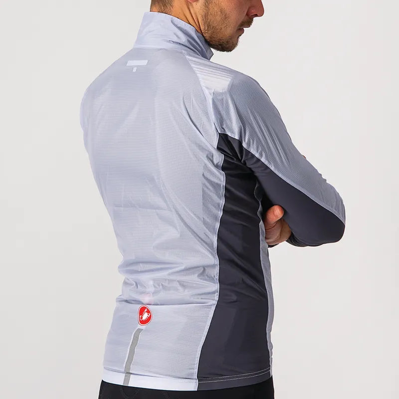 Castelli Squadra Stretch Jacket Men's Silver Gray/Dark Gray