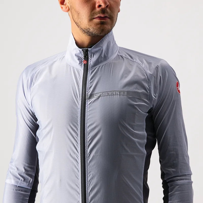 Castelli Squadra Stretch Jacket Men's Silver Gray/Dark Gray