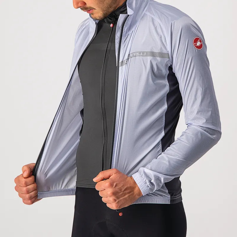 Castelli Squadra Stretch Jacket Men's Silver Gray/Dark Gray