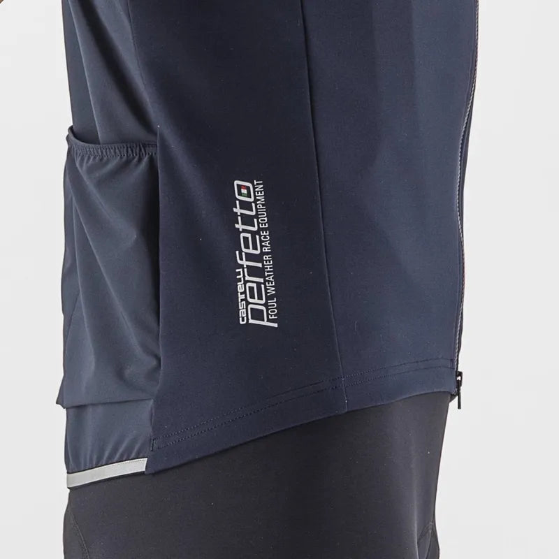 Castelli Perfetto RoS 2 Wind Jersey Men's Savile Blue