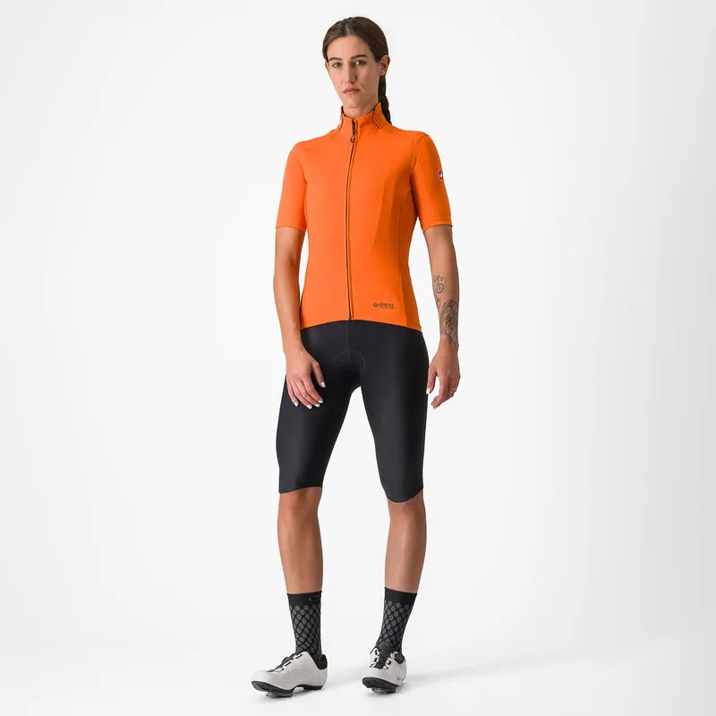 Castelli Perfetto RoS 2 Wind Jersey Women's Red Orange