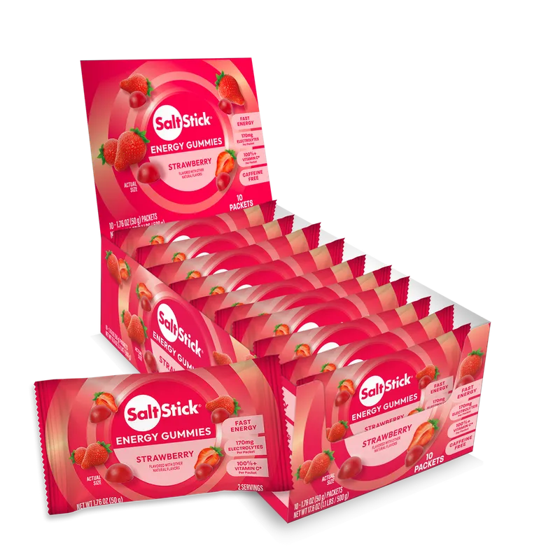 Saltstick Strawberry Energy Gummies