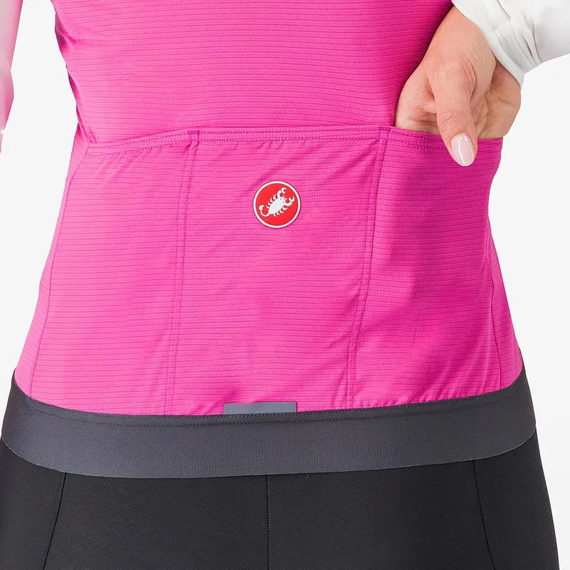 Castelli Espresso Vest Women's Violet Pink / Dary Gray